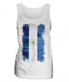 Nicaragua Grunge Flag Ladies Vest