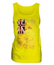 Niue Grunge Flag Ladies Vest