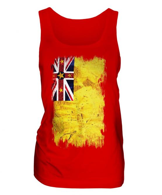 Niue Grunge Flag Ladies Vest