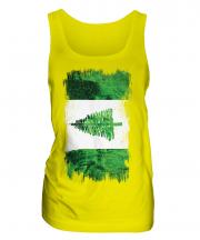 Norfolk Island Grunge Flag Ladies Vest