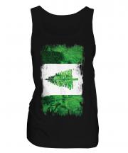 Norfolk Island Grunge Flag Ladies Vest