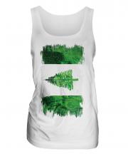 Norfolk Island Grunge Flag Ladies Vest
