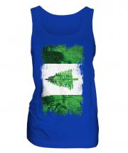 Norfolk Island Grunge Flag Ladies Vest