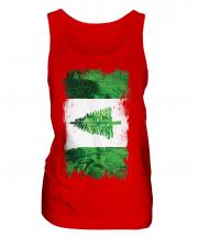 Norfolk Island Grunge Flag Ladies Vest
