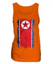North Korea Grunge Flag Ladies Vest