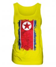 North Korea Grunge Flag Ladies Vest