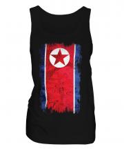 North Korea Grunge Flag Ladies Vest