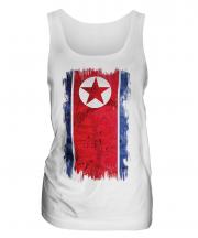 North Korea Grunge Flag Ladies Vest