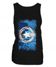 Northern Mariana Islands Grunge Flag Ladies Vest