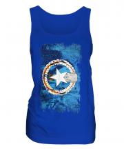 Northern Mariana Islands Grunge Flag Ladies Vest