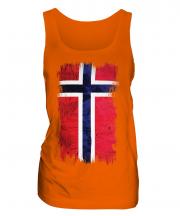 Norway Grunge Flag Ladies Vest