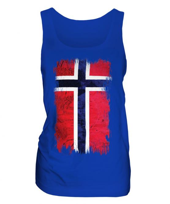 Norway Grunge Flag Ladies Vest
