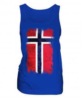 Norway Grunge Flag Ladies Vest