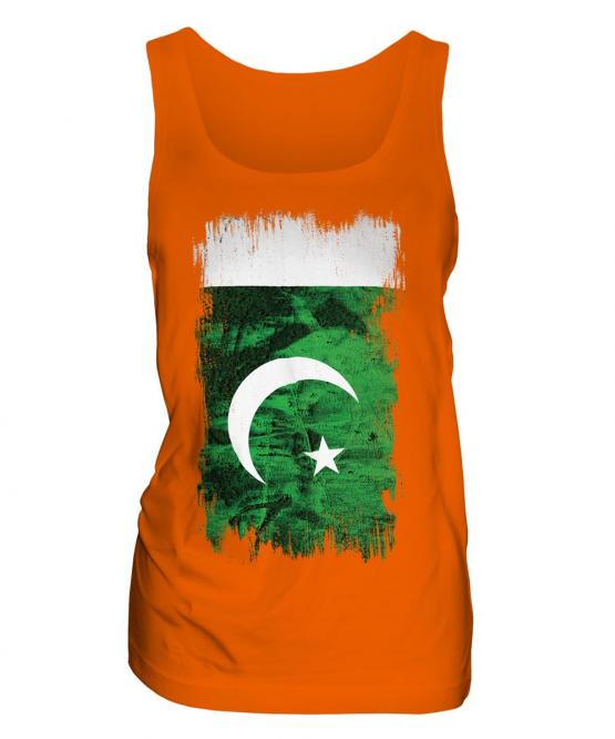 Pakistan Grunge Flag Ladies Vest