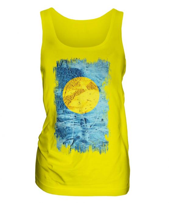 Palau Grunge Flag Ladies Vest