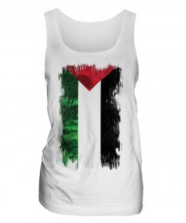 Palestine Grunge Flag Ladies Vest