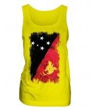 Papua New Guinea Grunge Flag Ladies Vest