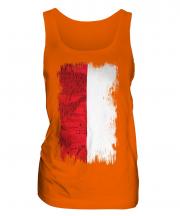 Poland Grunge Flag Ladies Vest