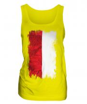 Poland Grunge Flag Ladies Vest