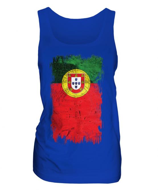 Portugal Grunge Flag Ladies Vest