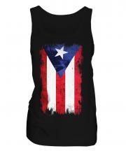 Puerto Rico Grunge Flag Ladies Vest