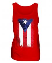 Puerto Rico Grunge Flag Ladies Vest