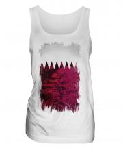 Qatar Grunge Flag Ladies Vest
