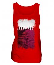 Qatar Grunge Flag Ladies Vest