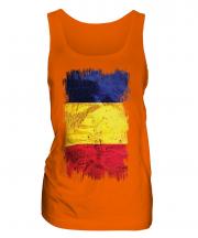 Romania Grunge Flag Ladies Vest
