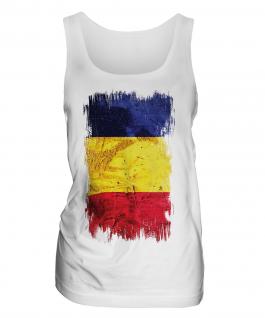 Romania Grunge Flag Ladies Vest