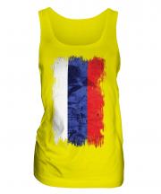 Russia Grunge Flag Ladies Vest