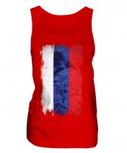 Russia Grunge Flag Ladies Vest