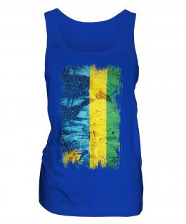 Rwanda Grunge Flag Ladies Vest