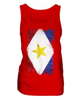 Saba Grunge Flag Ladies Vest