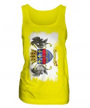 Saint Barthelemy Grunge Flag Ladies Vest