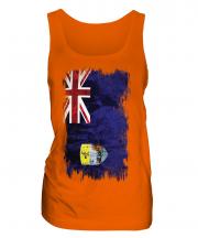 Saint Helena Grunge Flag Ladies Vest
