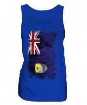 Saint Helena Grunge Flag Ladies Vest