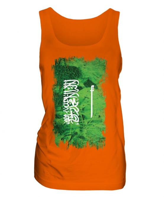 Saudi Arabia Grunge Flag Ladies Vest
