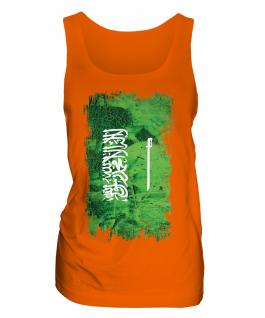 Saudi Arabia Grunge Flag Ladies Vest