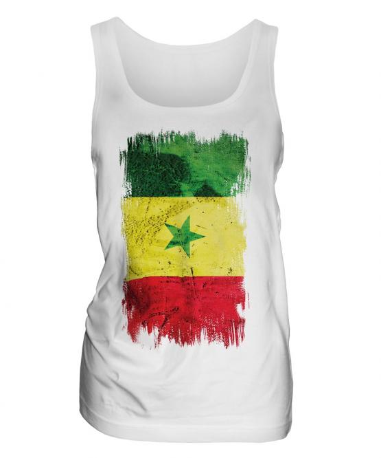 Senegal Grunge Flag Ladies Vest