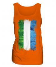 Sierra Leone Grunge Flag Ladies Vest