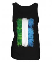 Sierra Leone Grunge Flag Ladies Vest