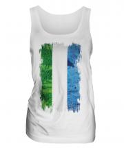 Sierra Leone Grunge Flag Ladies Vest