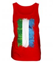 Sierra Leone Grunge Flag Ladies Vest