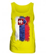 Slovakia Grunge Flag Ladies Vest