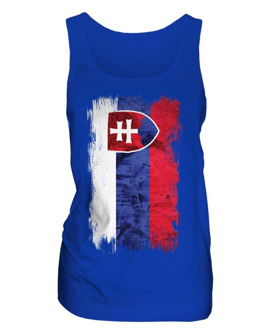 Slovakia Grunge Flag Ladies Vest
