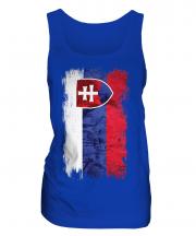 Slovakia Grunge Flag Ladies Vest