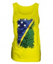 Solomon Islands Grunge Flag Ladies Vest