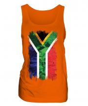 South Africa Grunge Flag Ladies Vest