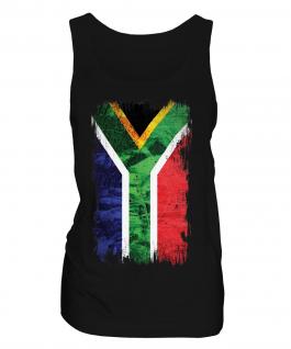South Africa Grunge Flag Ladies Vest
